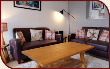 Living room at Coach House Cottage