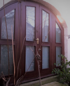 Old carriage doors, Coach House Cottage